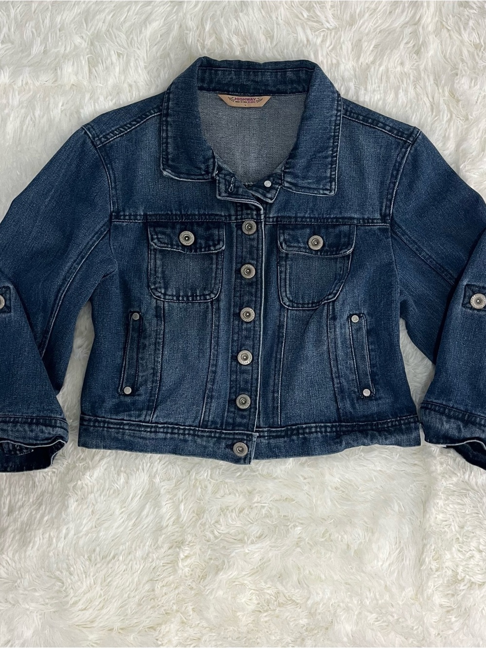 Denim Cropped Jean Jacket